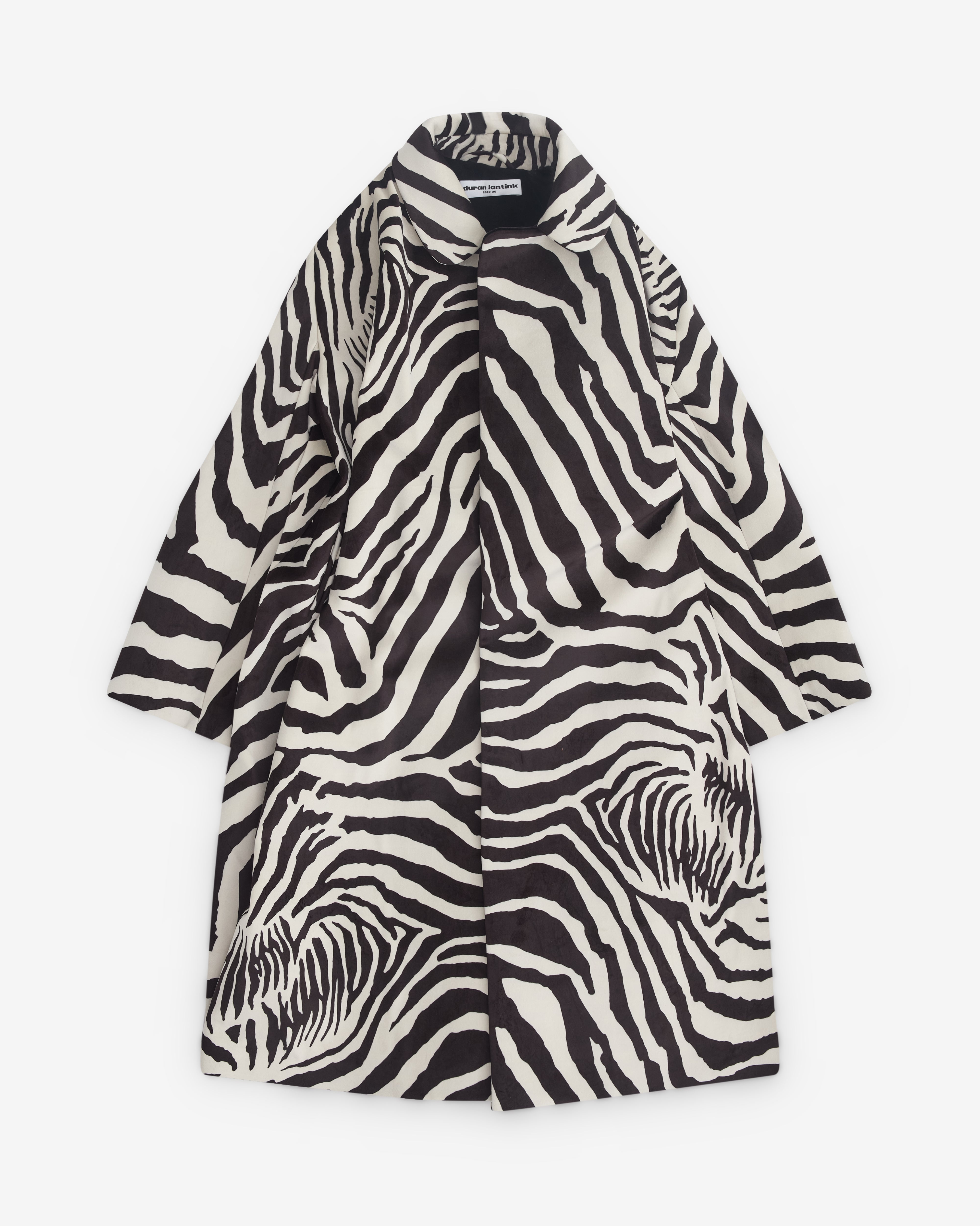 Duran Lantink: Women's Sculptured Oversized Coat (Black/White