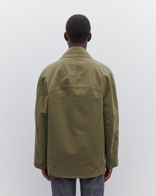Dries Van Noten - Men’s Short Double Breasted Coat - (Khaki)
