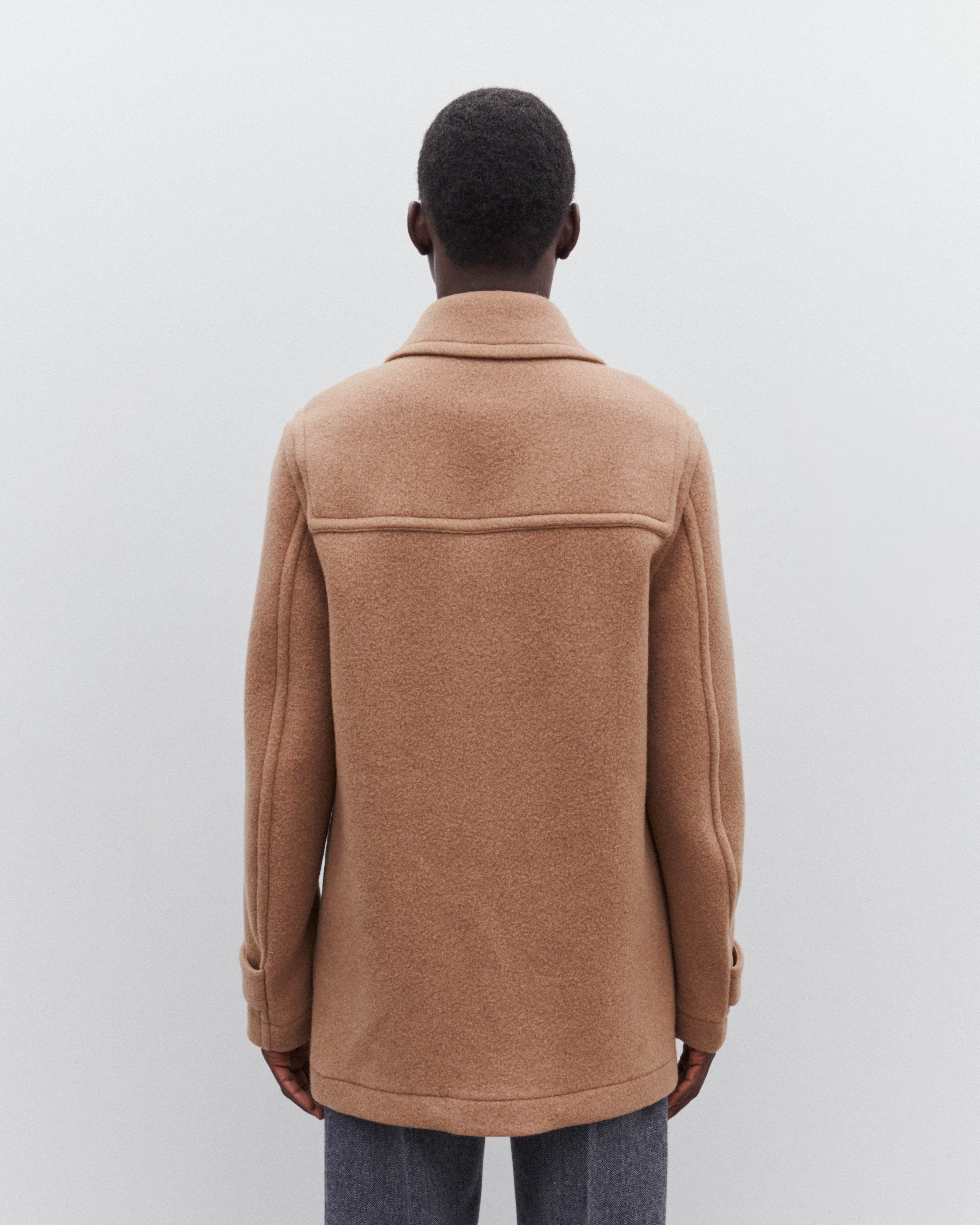 Dries Van Noten: Men's Duffle Coat (Camel) | DSML E-SHOP