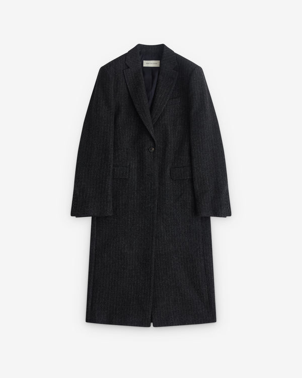 Dries Van Noten - Women’s Pinstripe Coat - (Dark Grey)