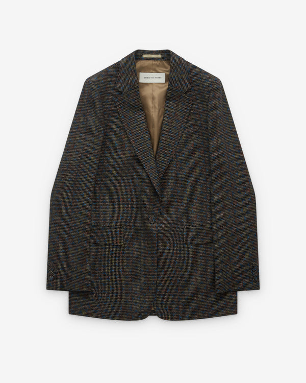 Dries Van Noten - Women’s Check Blazer - (Khaki)