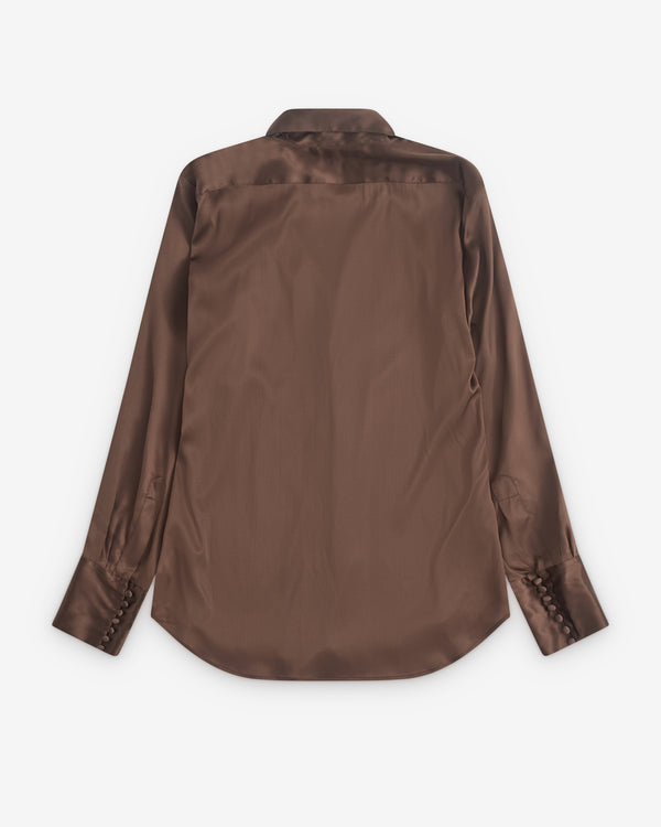 Dries Van Noten - Women’s Silk Shirt - (Brown)