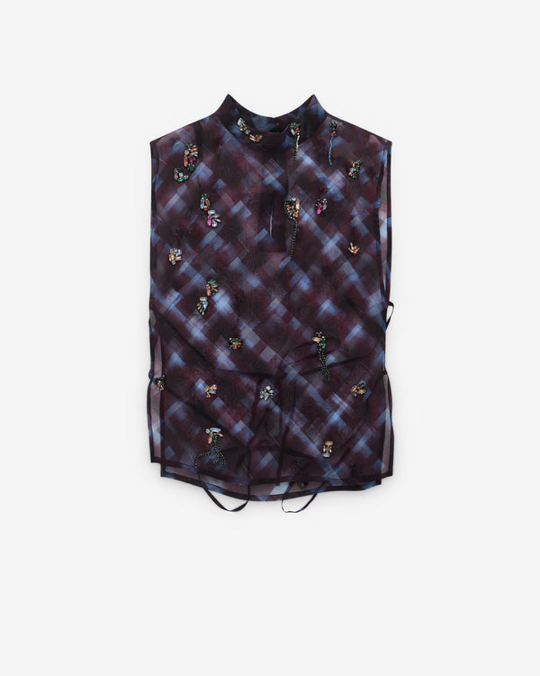 Dries Van Noten - Women’s Sleeveless Top - (Burgundy)