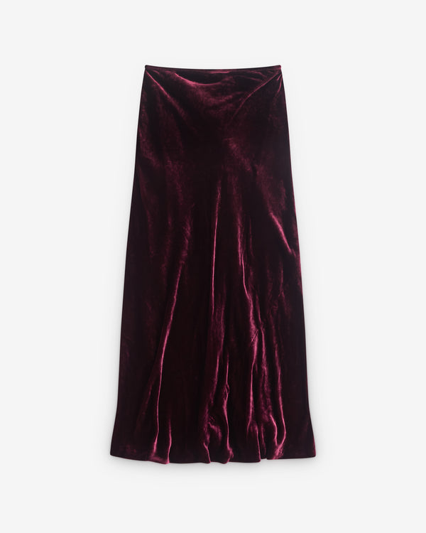 Dries Van Noten - Women’s Draped Velvet Skirt - (Violet)