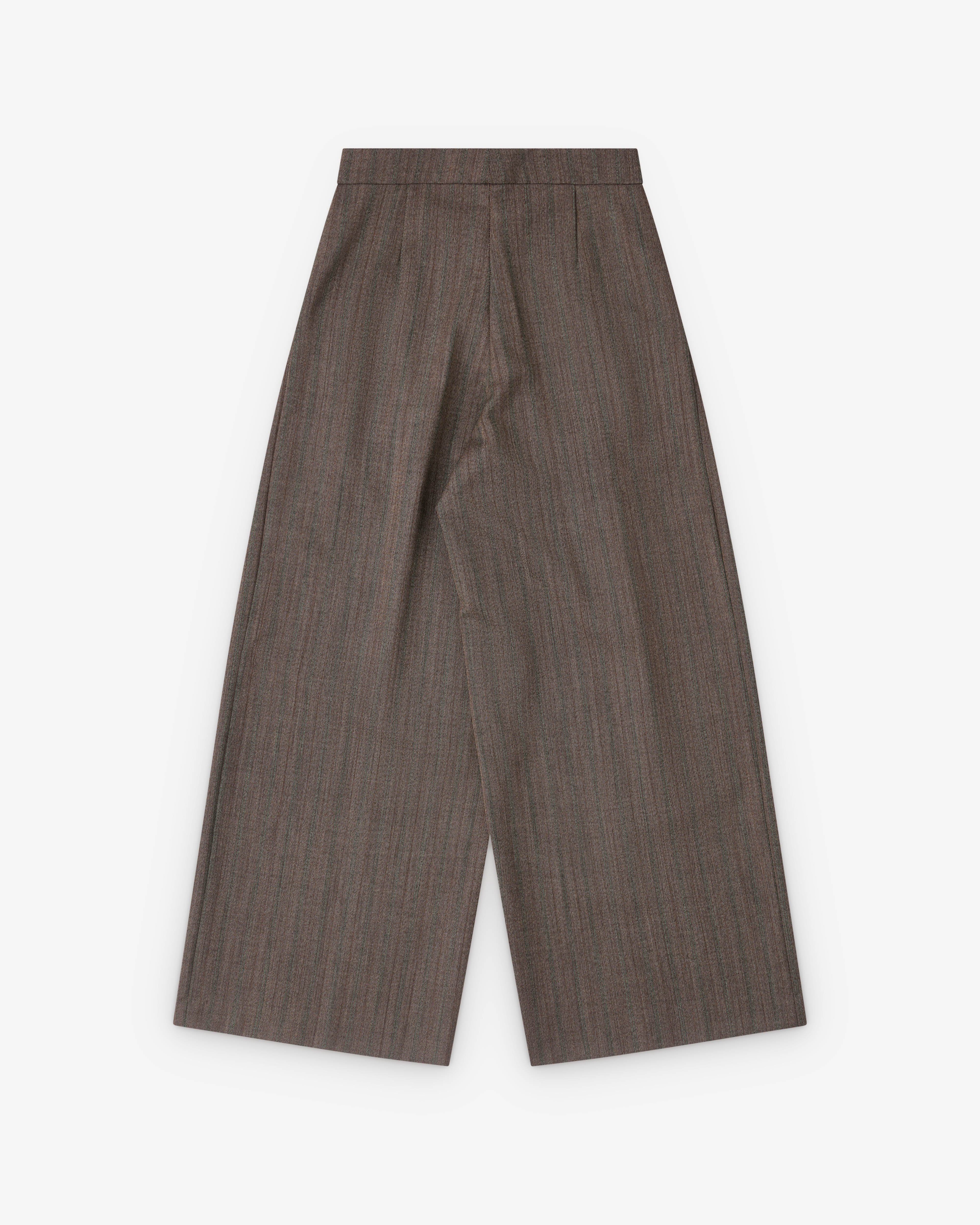 Dries Van Noten: Women's Pleated Trousers (Grey) | Dover Street