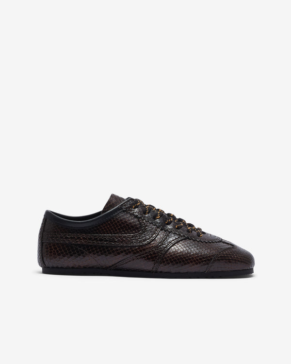 Dries Van Noten - Women’s Leather Sneakers - (Dark Brown)