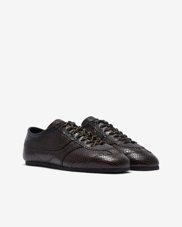 Dries Van Noten - Women’s Leather Sneakers - (Dark Brown)
