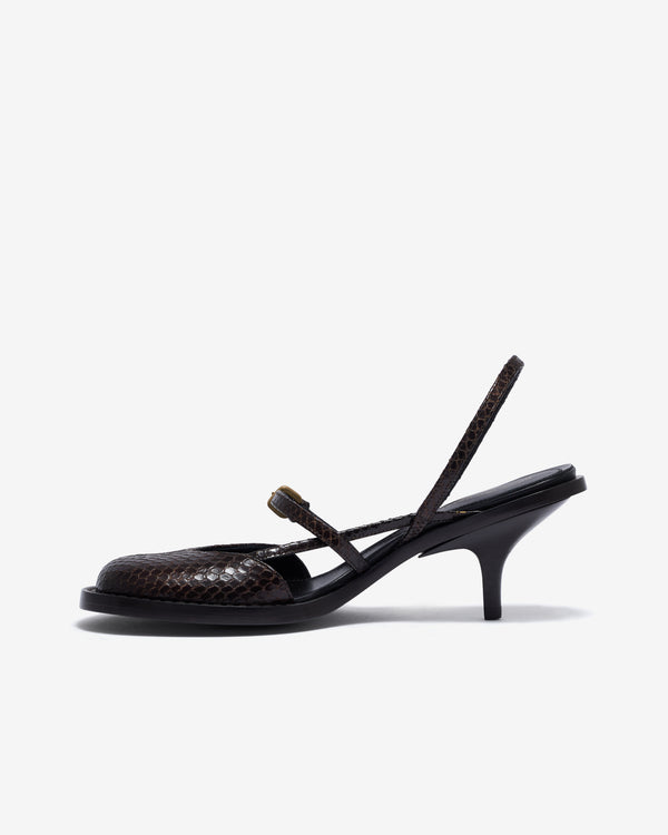 Dries Van Noten - Women’s Slingback Pumps - (Dark Brown)