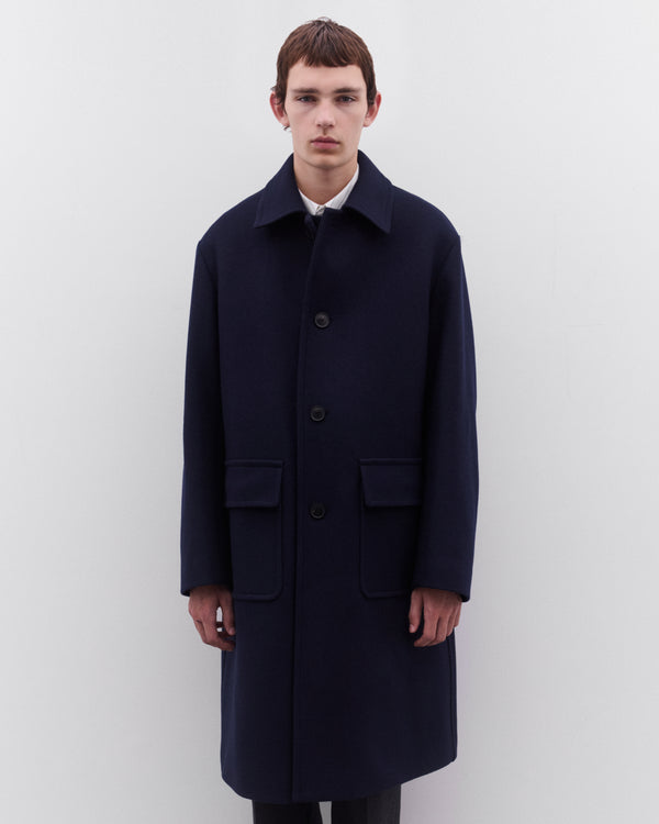 Dries Van Noten - Men’s Car Coat - (Navy)