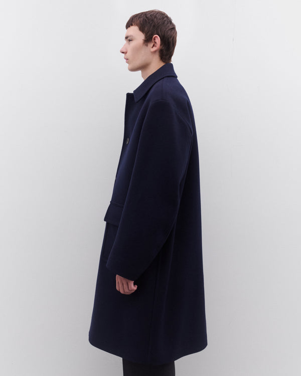 Dries Van Noten - Men’s Car Coat - (Navy)