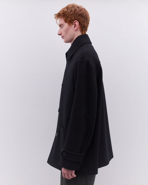 Dries Van Noten - Men’s Point Collar Coat - (Black)