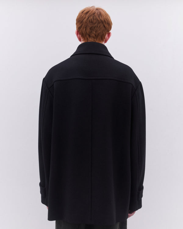 Dries Van Noten - Men’s Point Collar Coat - (Black)