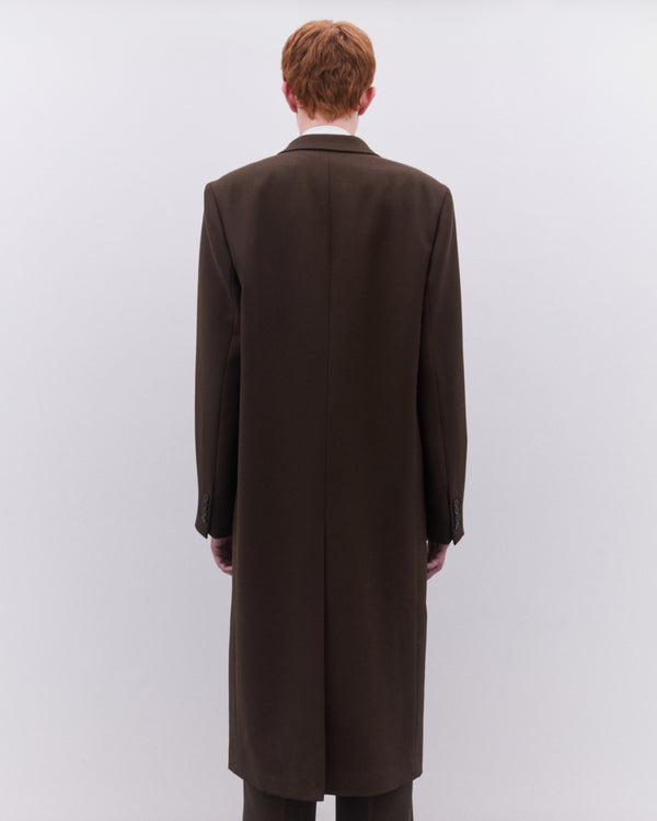 Dries Van Noten - Men’s Double Breasted Coat - (Mud Brown)