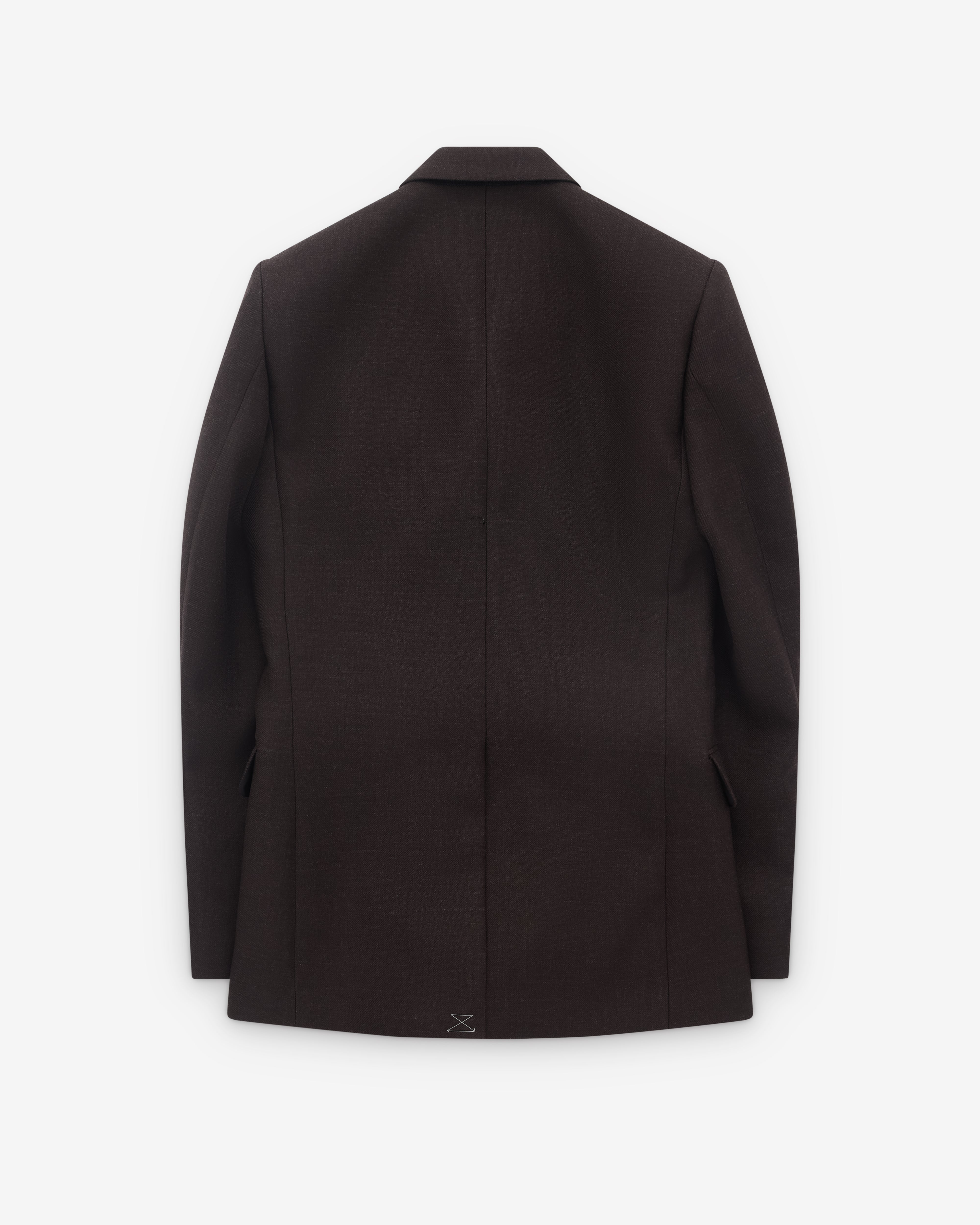 Dries Van Noten: Men's Double Breasted Blazer (Dark Brown) | Dover