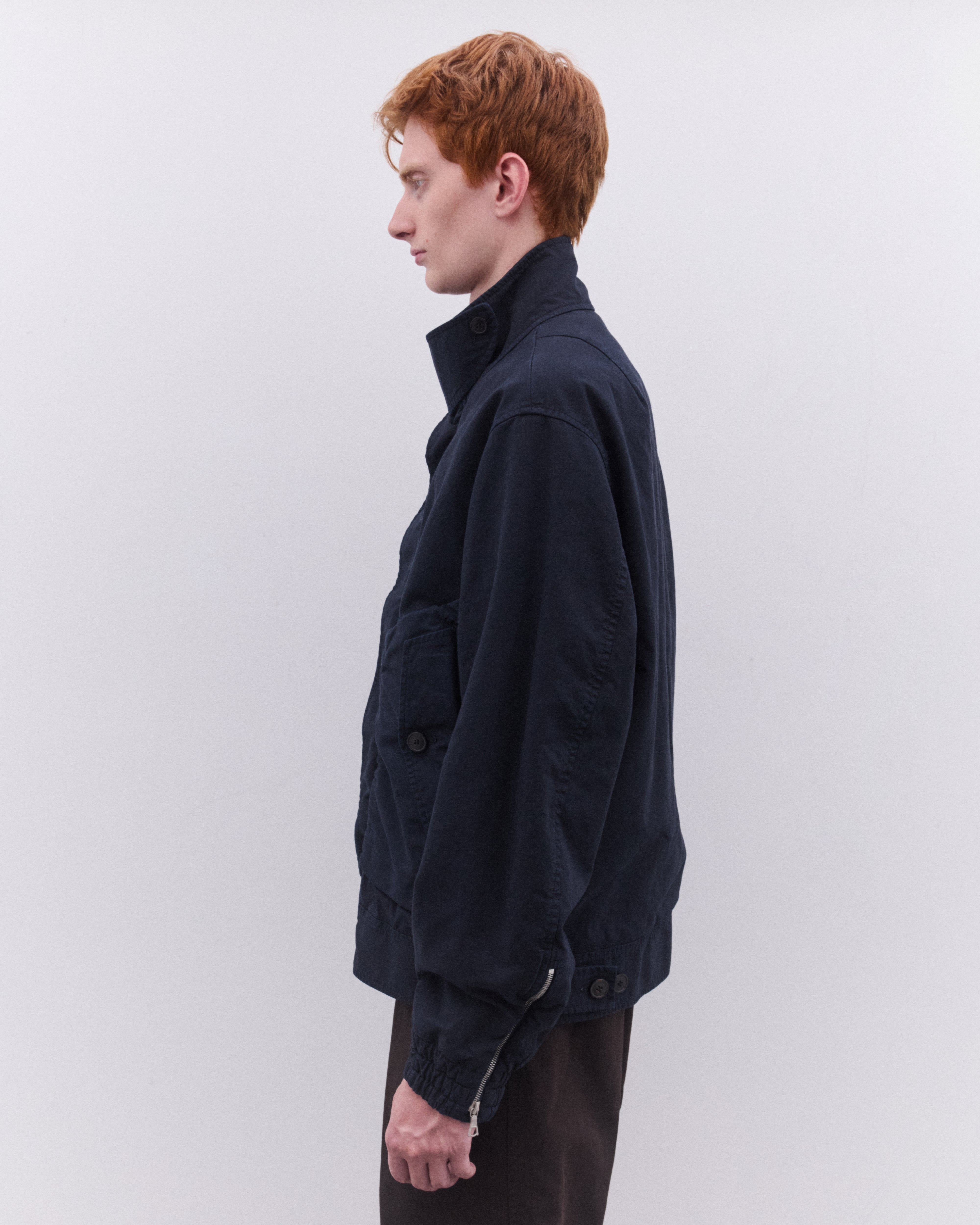 Dries Van Noten: Men's Military Jacket (Navy) | DSML E-SHOP