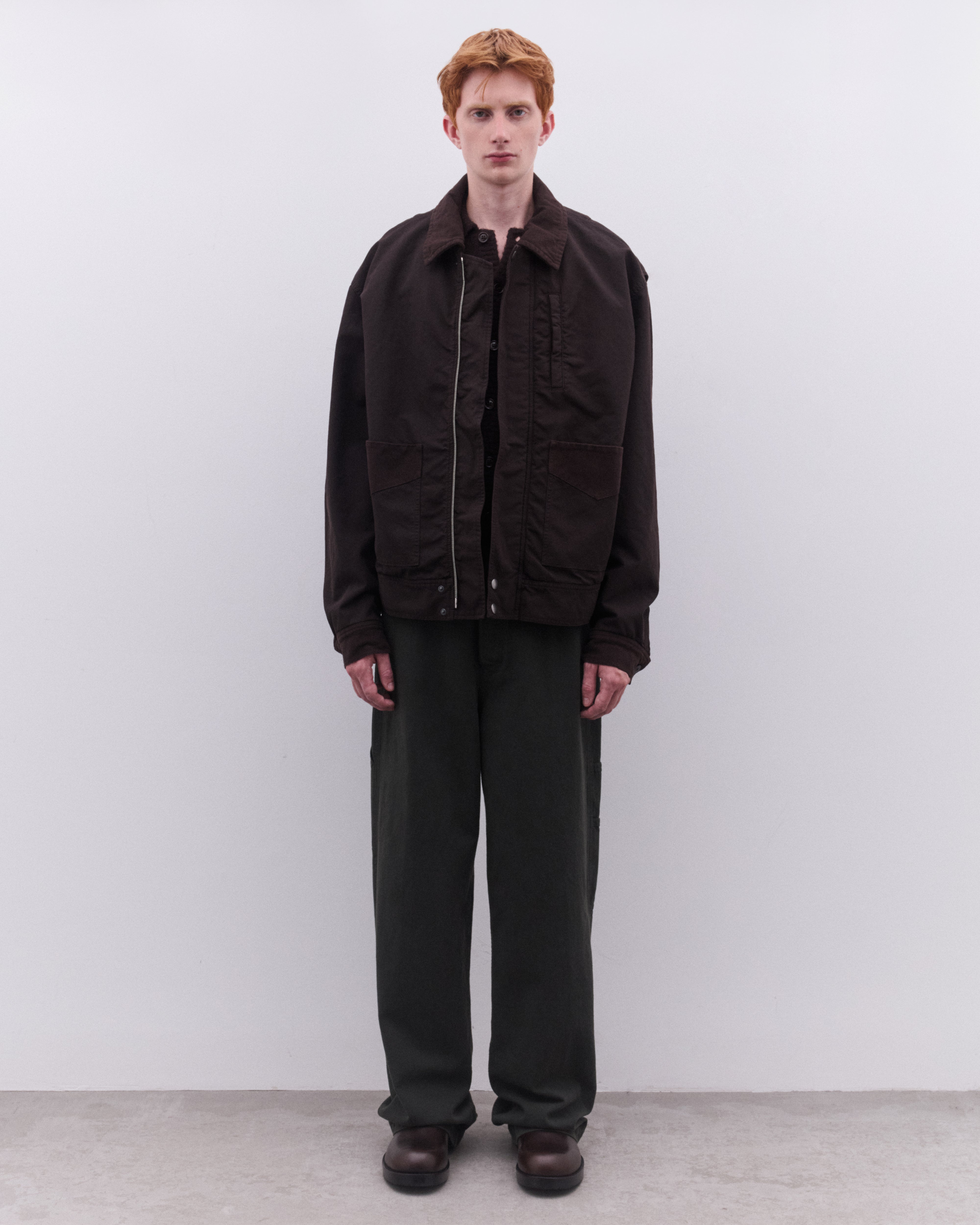 Dries Van Noten: Men's Chore Jacket (Brown) | DSML E-SHOP