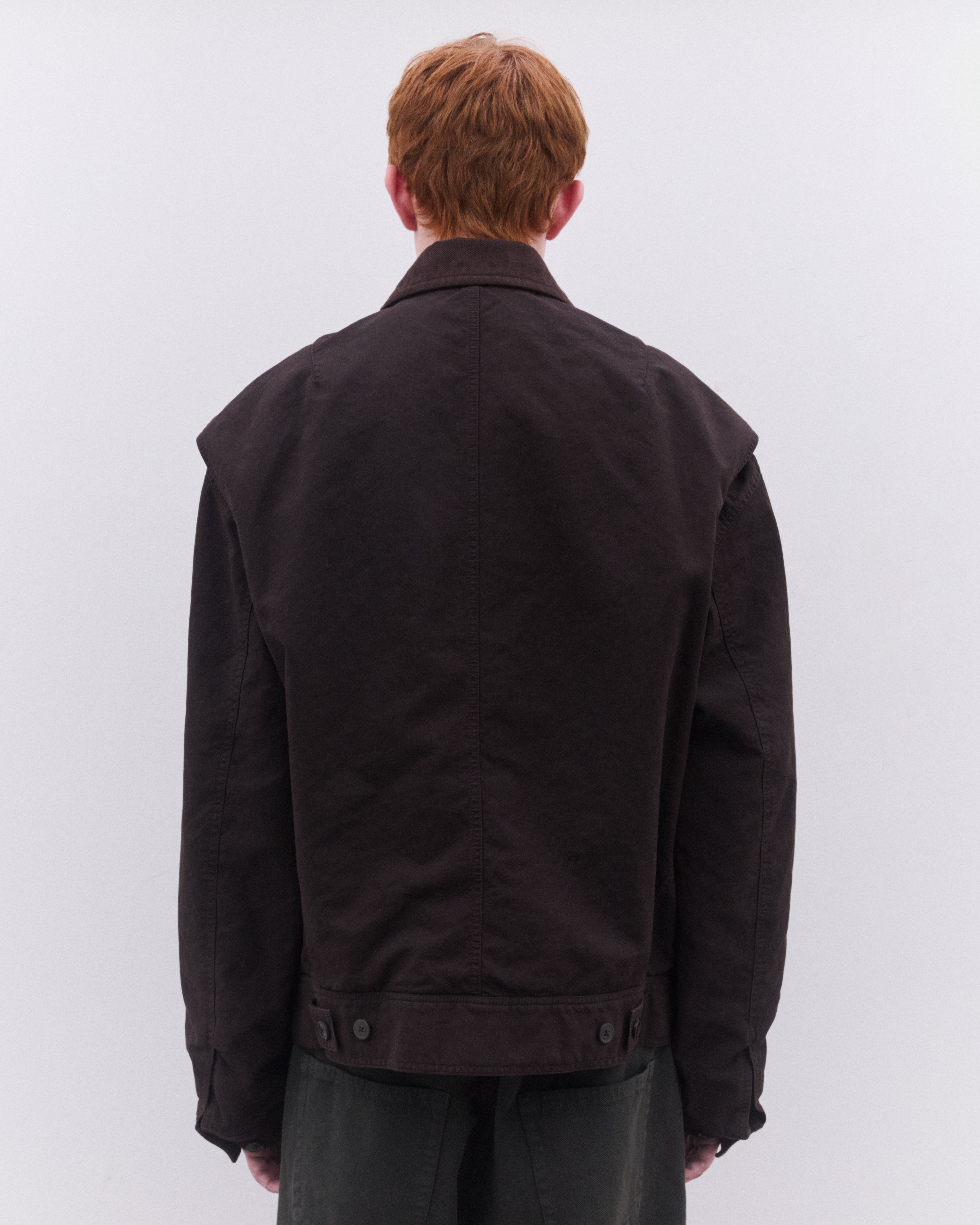 Dries Van Noten: Men's Chore Jacket (Brown) | DSML E-SHOP