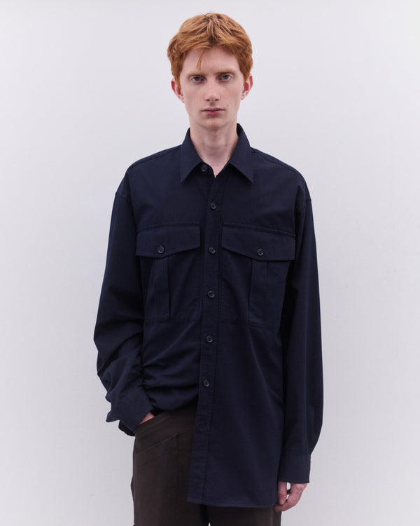 Dries Van Noten - Men’s Fatigue Shirt - (Navy)