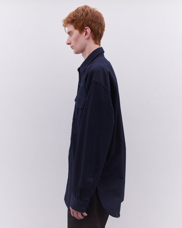 Dries Van Noten - Men’s Fatigue Shirt - (Navy)