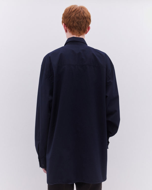 Dries Van Noten - Men’s Fatigue Shirt - (Navy)