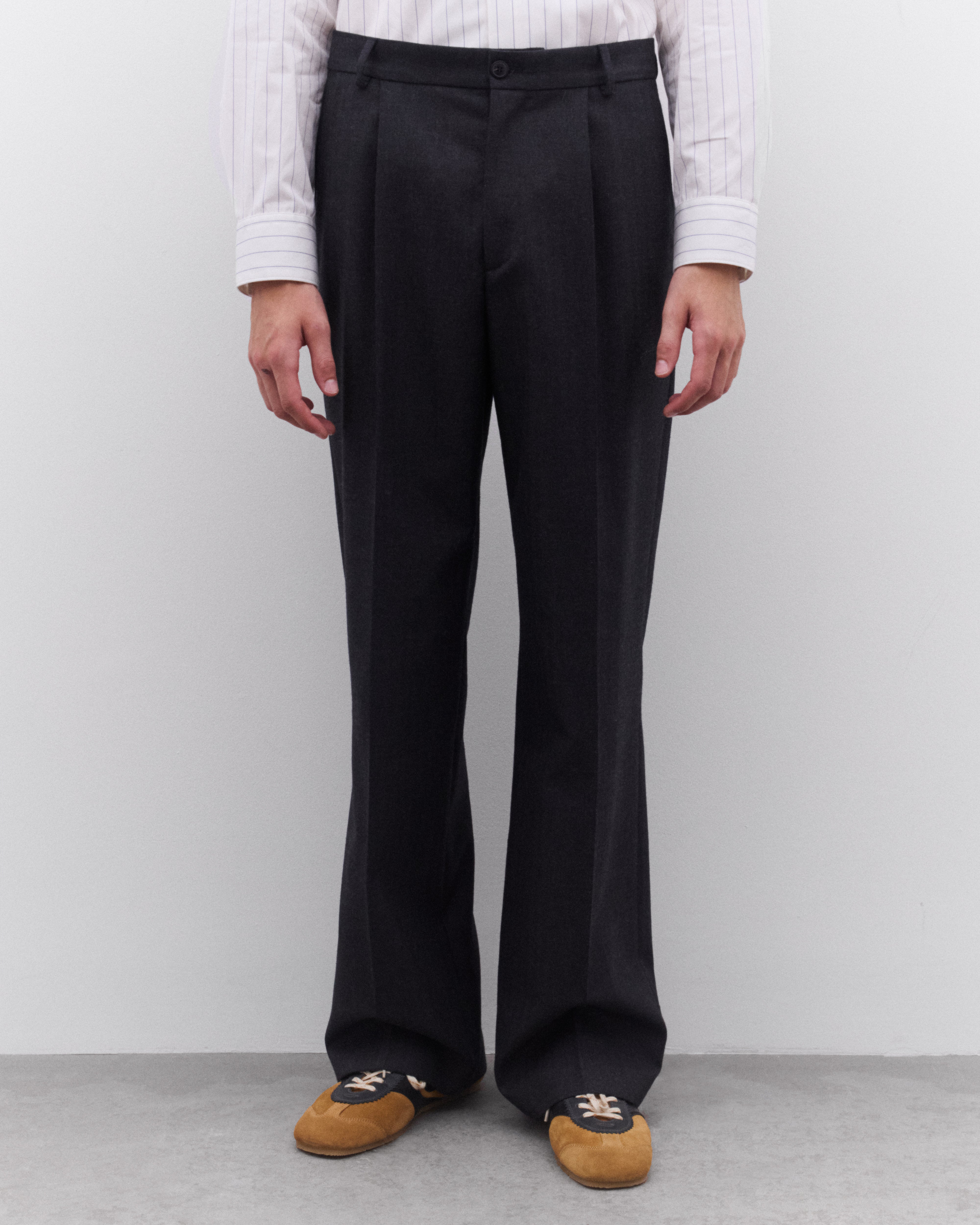 Dries Van Noten: Men's Work Trouser (Dark Green) | DSML E-SHOP