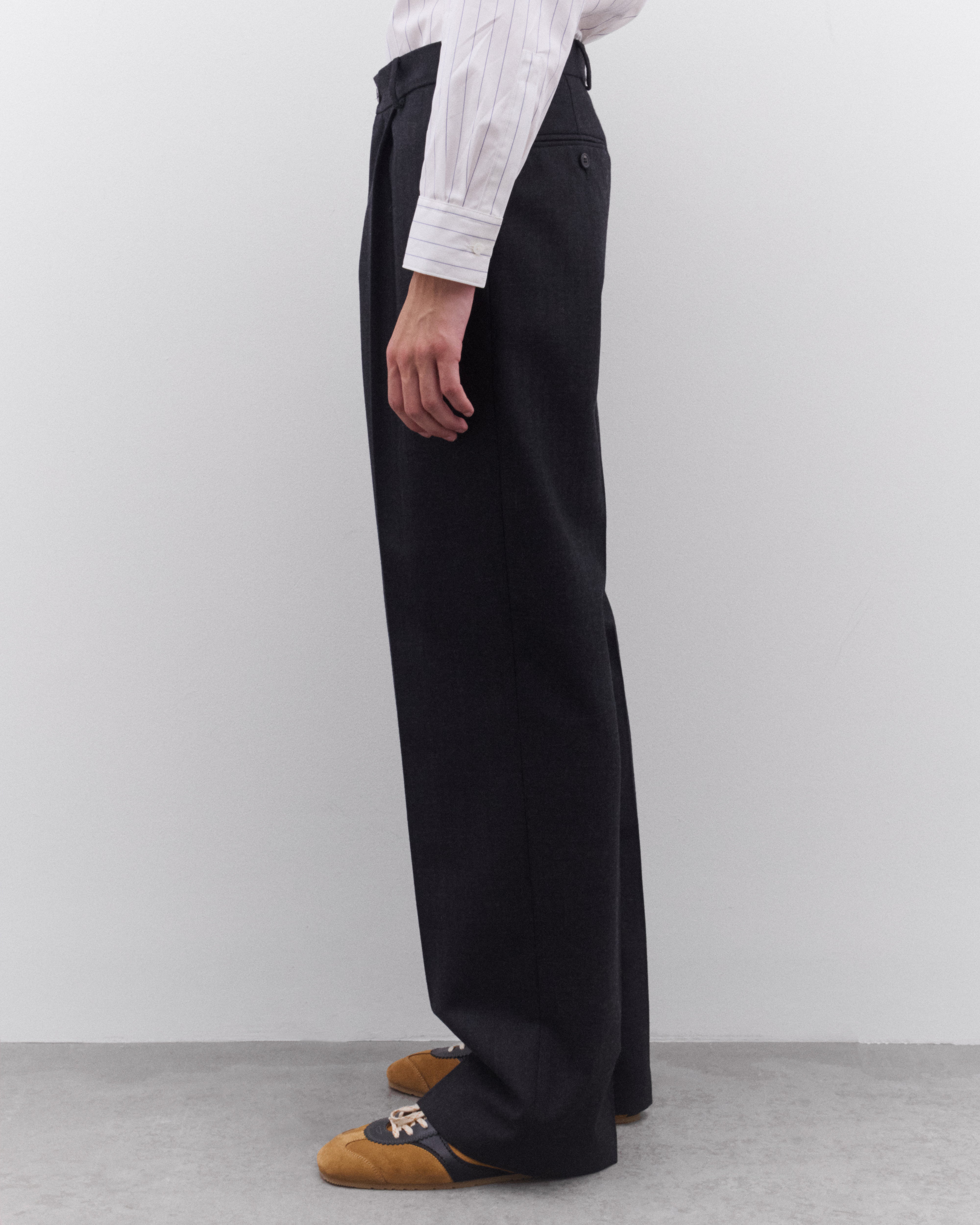 Dries Van Noten: Men's Work Trouser (Dark Green) | DSML E-SHOP