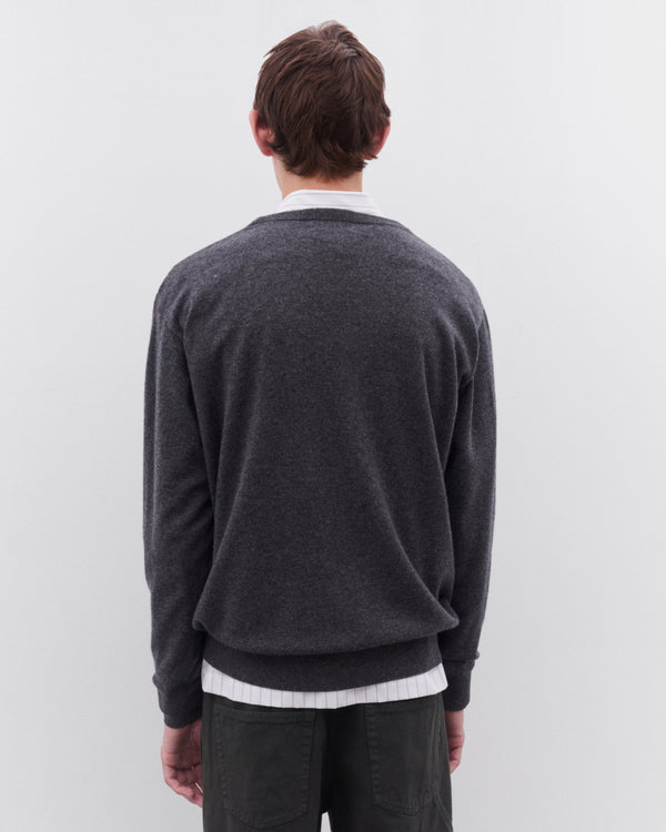 Dries Van Noten - Men’s Crewneck Sweater - (Dark Grey)