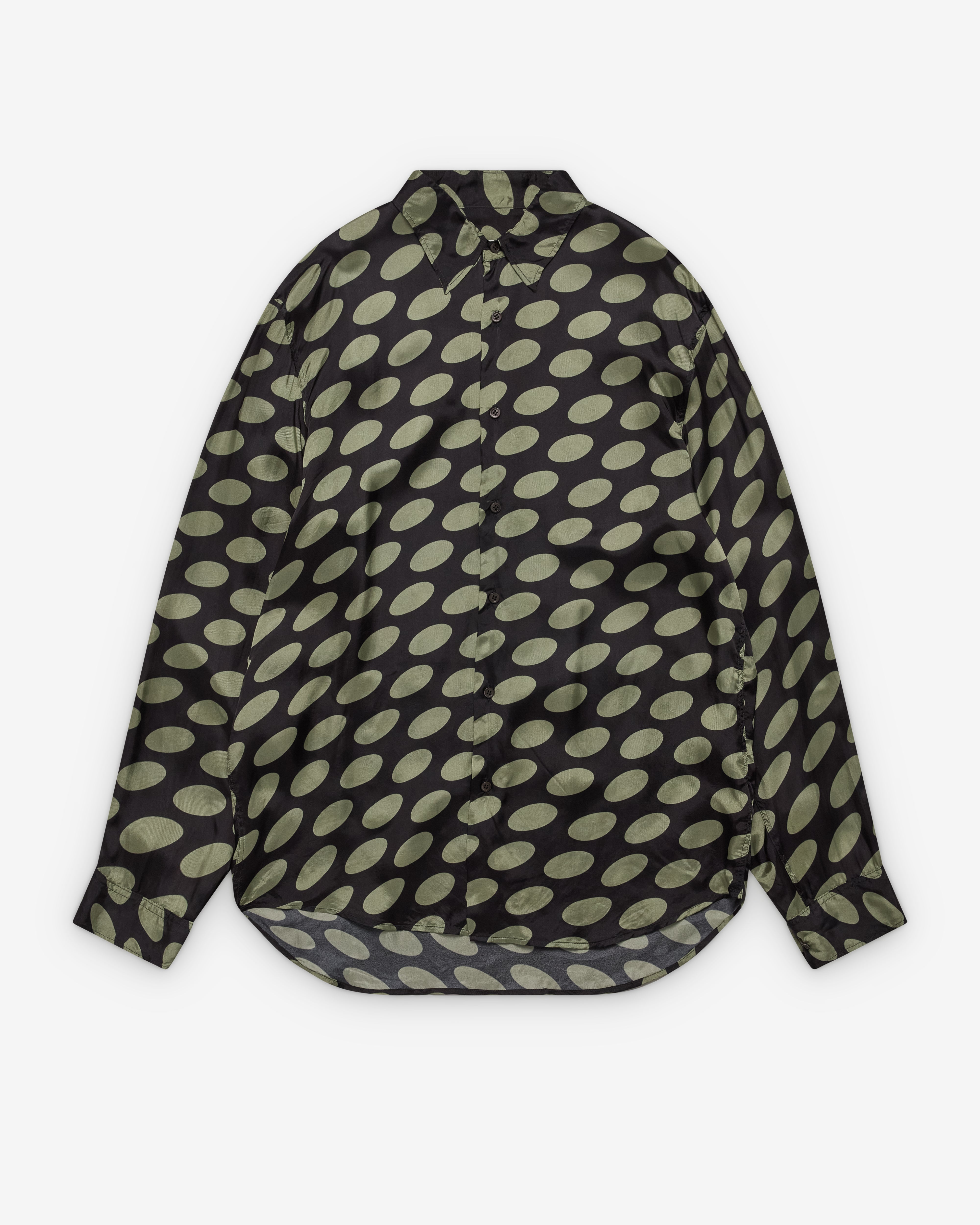 Dries Van Noten: Men's Pattern Shirt (Black) | Dover Street Market