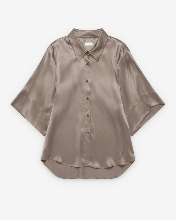 Dries Van Noten - Women's Silk Shirt - (Taupe)