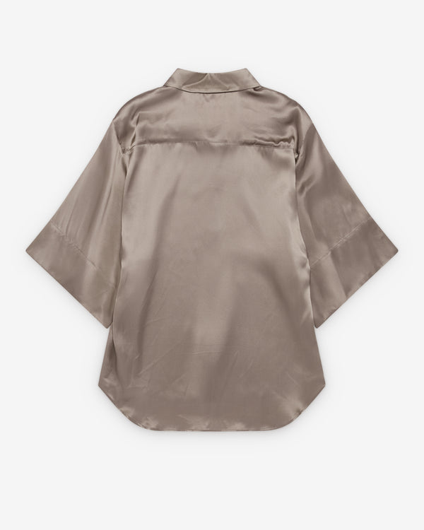 Dries Van Noten - Women's Silk Shirt - (Taupe)