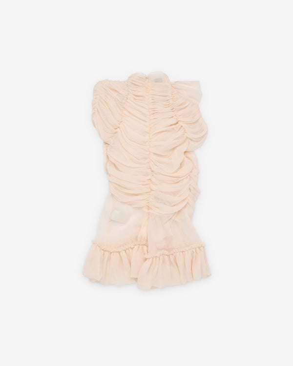 Dries Van Noten - Women's Fitted Silk Top - (Ecru)