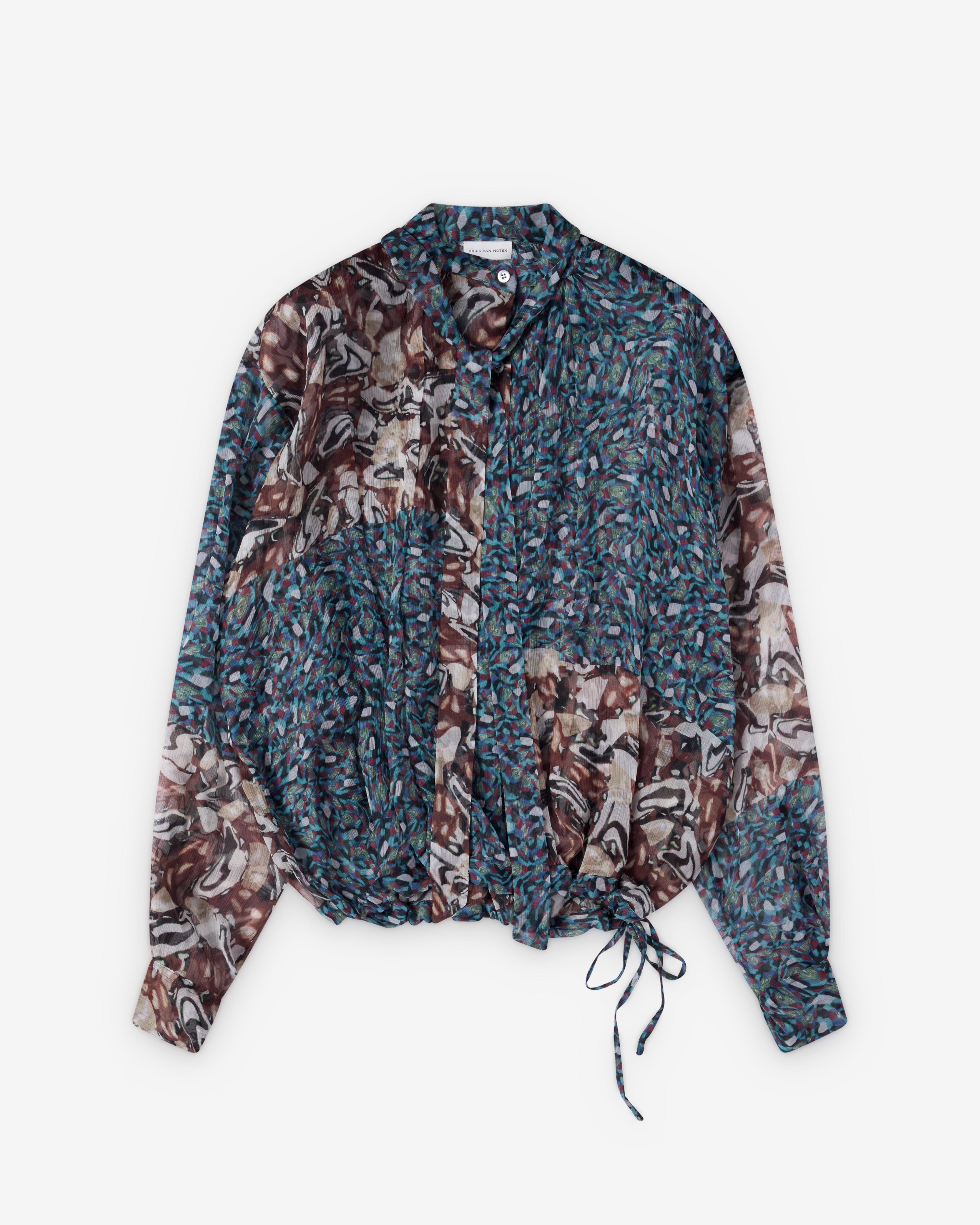 DRIES VAN NOTEN ブラウス Dries Van Noten : Women's Cenvy Shirt (Petrol) | Dover Street