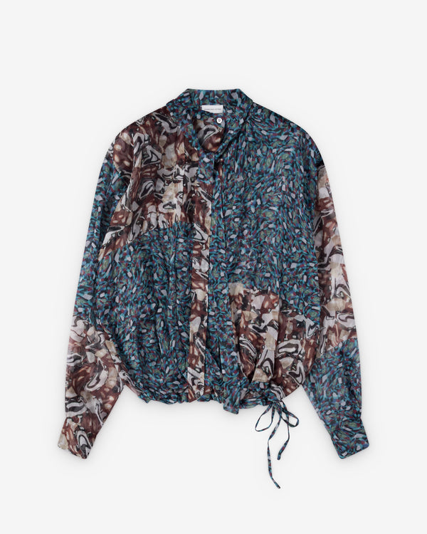 Dries Van Noten  - Women's Cenvy Shirt - (Petrol)
