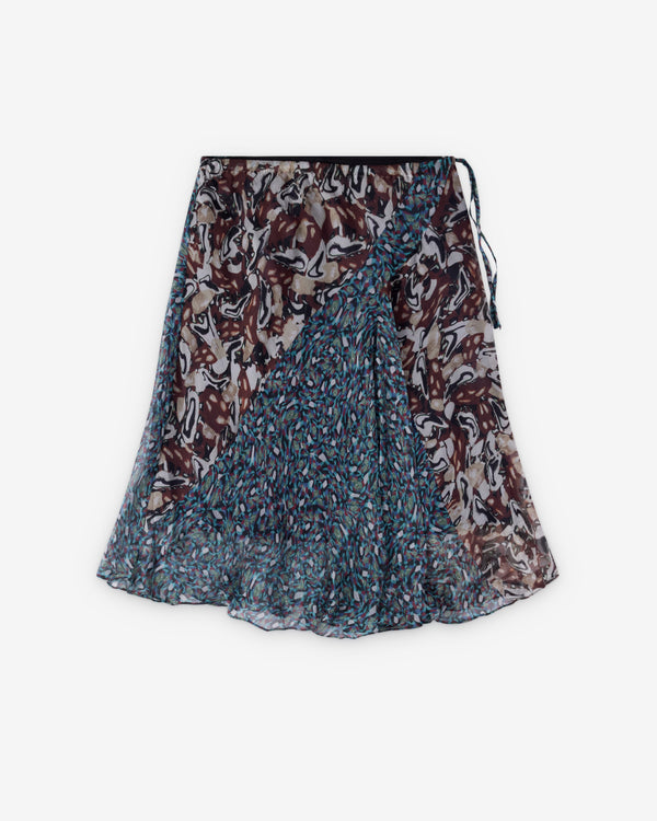 Dries Van Noten  - Women's Sibanna Skirt - (Petrol)