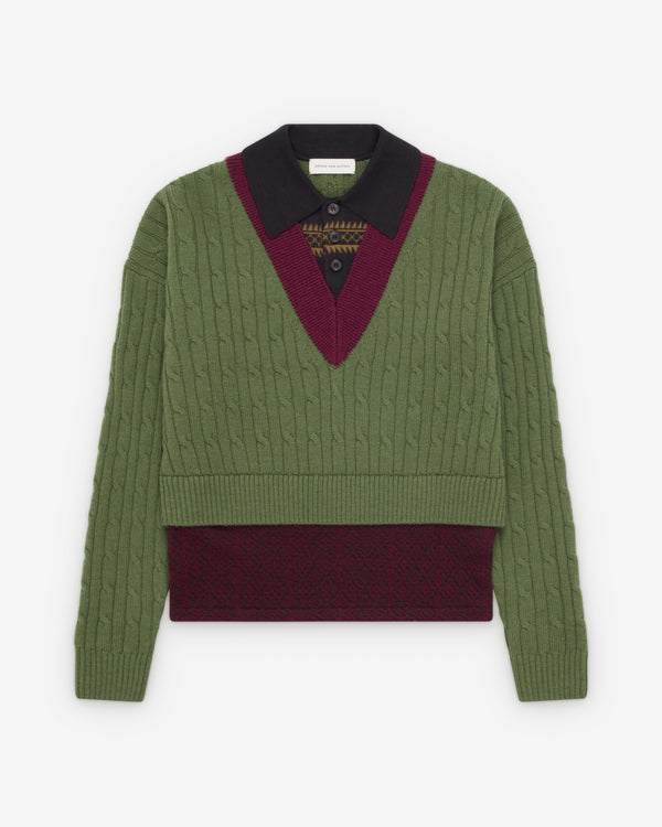 Dries Van Noten  - Men's Medan Sweater - (Forest)