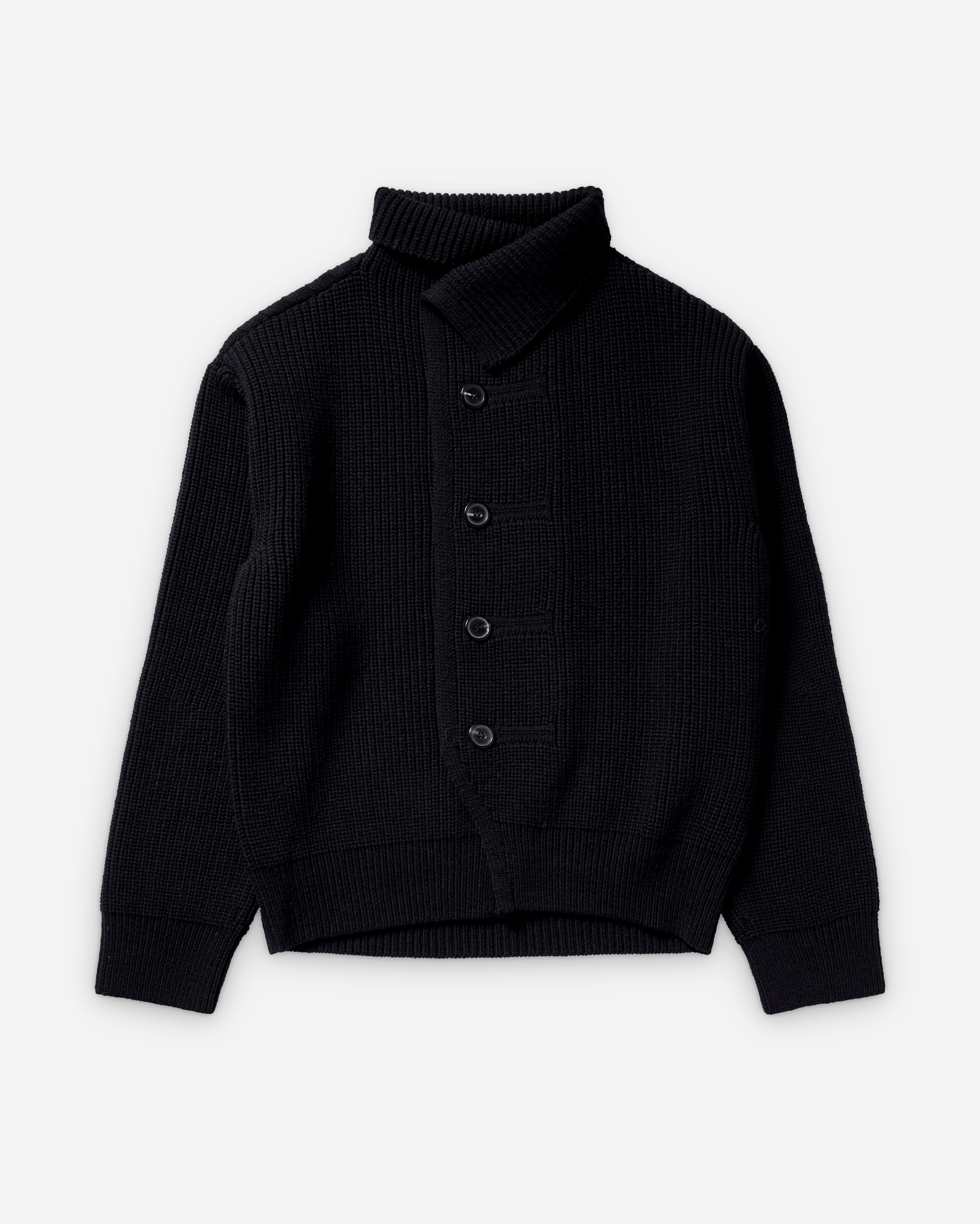 Dries Van Noten : Men's Marino Cardigan (Black) | Dover Street