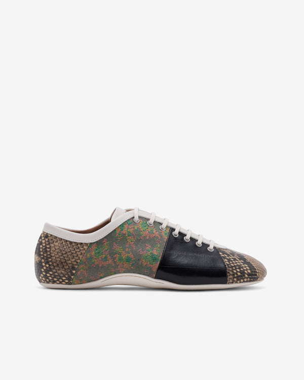 Dries Van Noten  - Men's Patchwork Ballerina Sneakers - (Green/Multi)