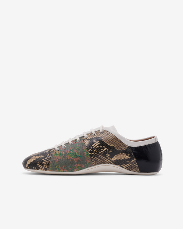 Dries Van Noten  - Men's Patchwork Ballerina Sneakers - (Green/Multi)