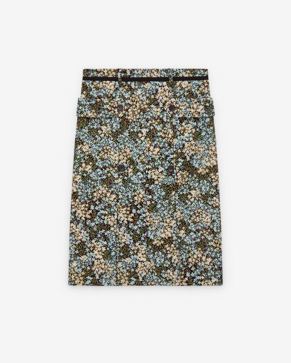 Dries Van Noten  - Women's Sente Skirt - (Sky)