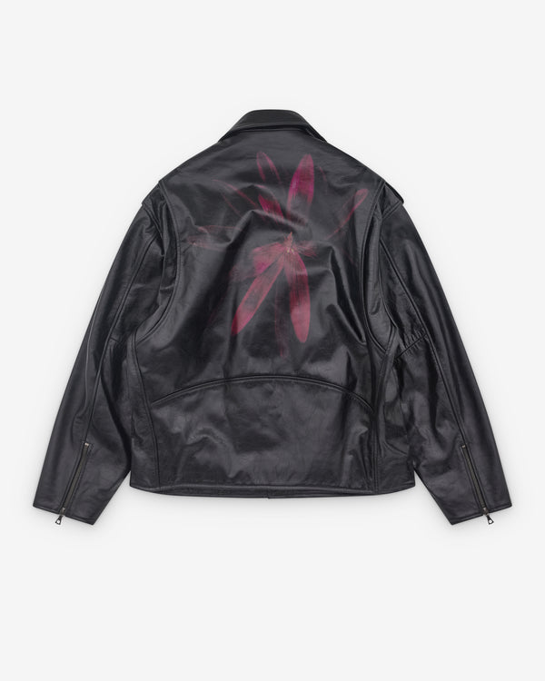 Dries Van Noten - Men’s Leather Biker Jacket - (Black)