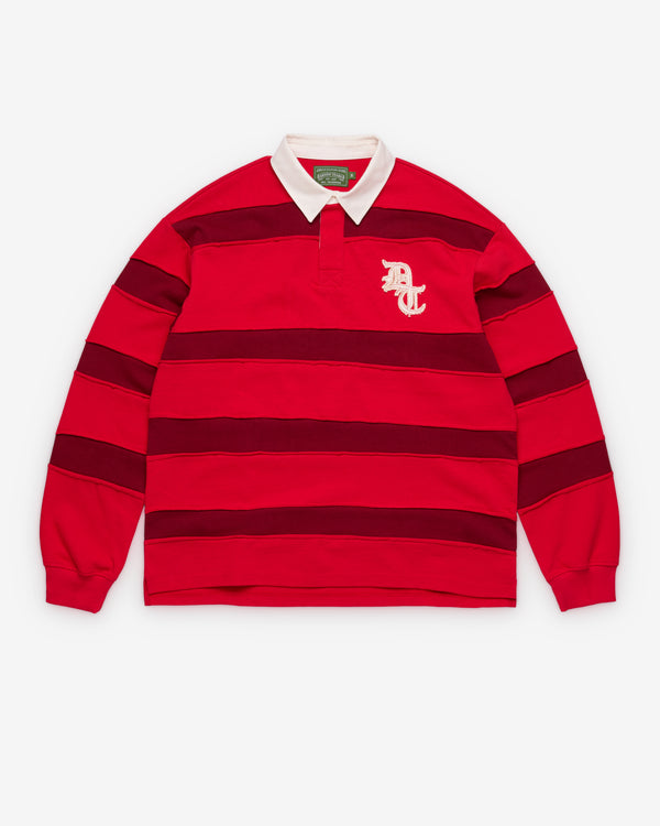 Denim Tears - Men's Denim U Paneled Rugby Top - (Red)