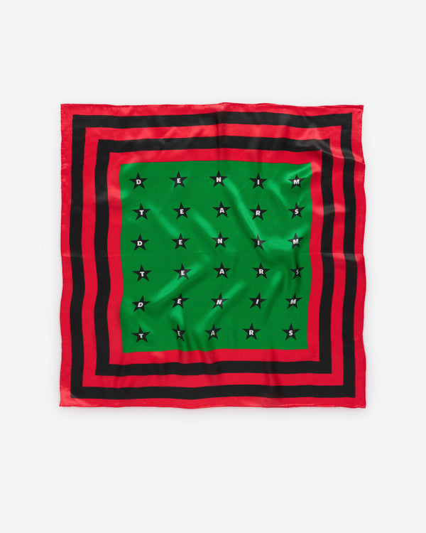 Denim Tears - Men's Diaspora Silk Scarf - (Red/Black/Green)