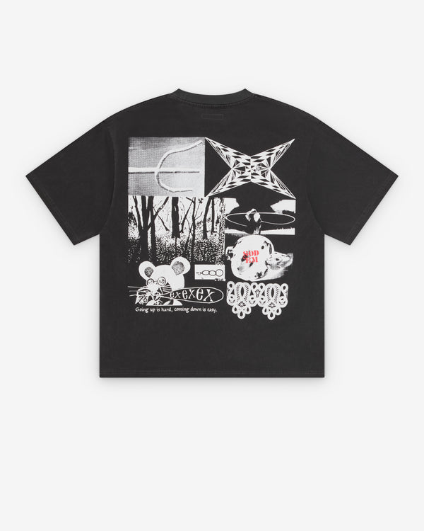 Ecstatic Research - Men's Come Down T-Shirt - (Charcoal)