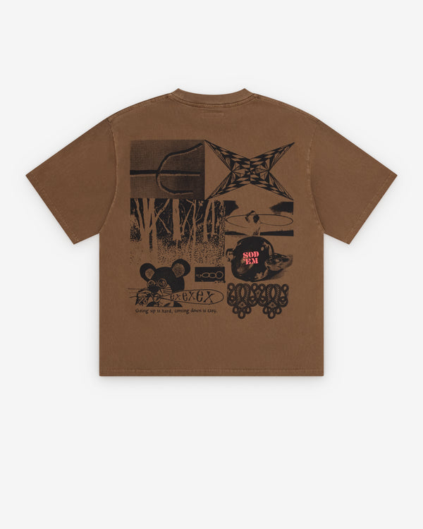 Ecstatic Research - Men's Come Down T-Shirt - (Brown)