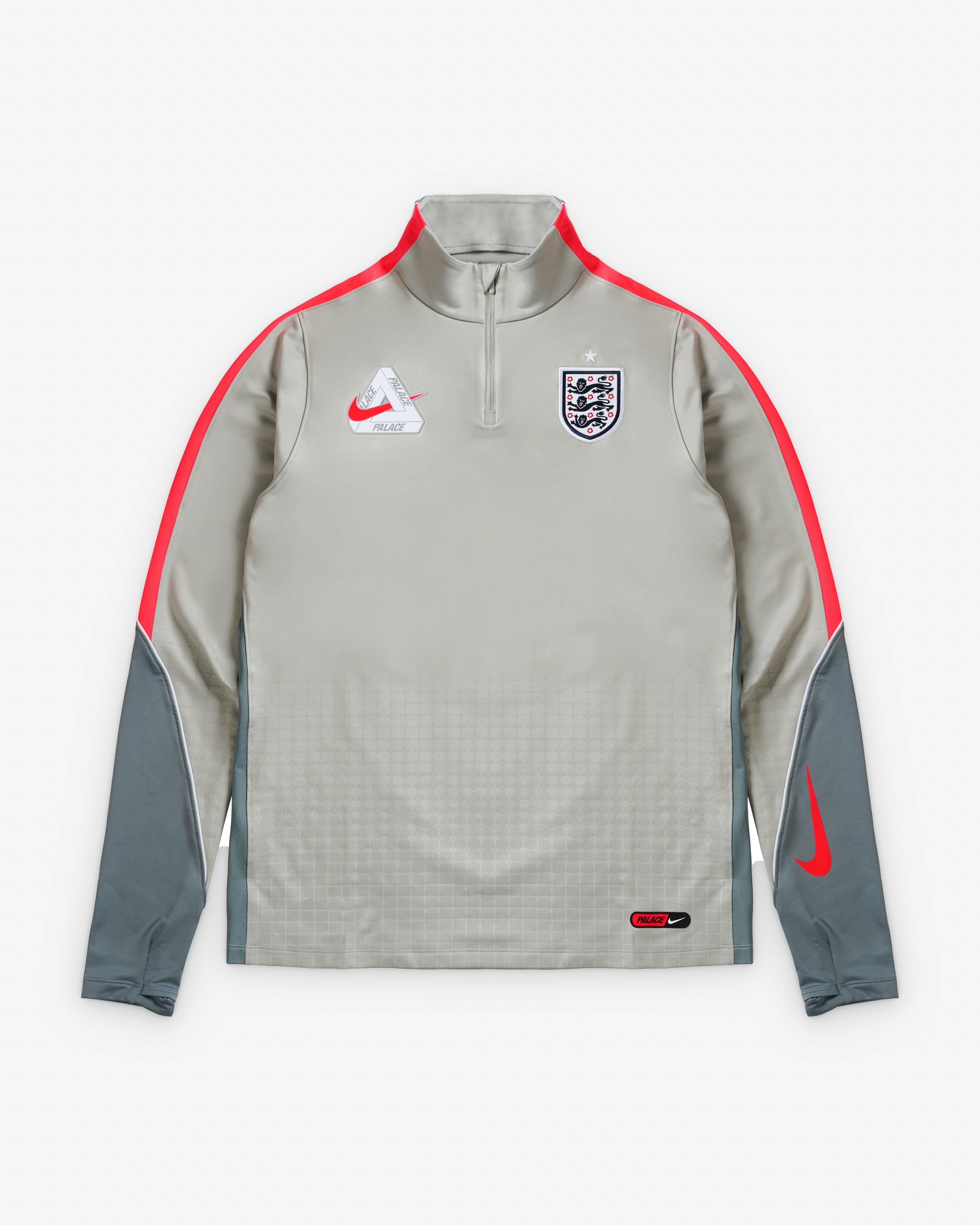 トップス L Nike PALACE Strike Drill Top England Nike: Palace England Strike Drill Top (Pewter Grey/Cool Grey
