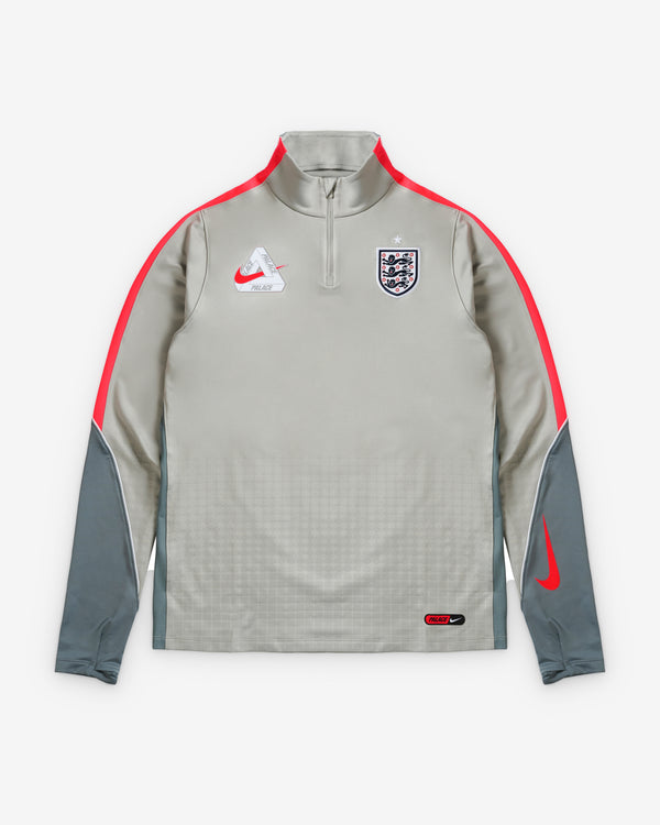 Nike - Palace England Strike Drill Top - (Pewter Grey/Cool Grey)