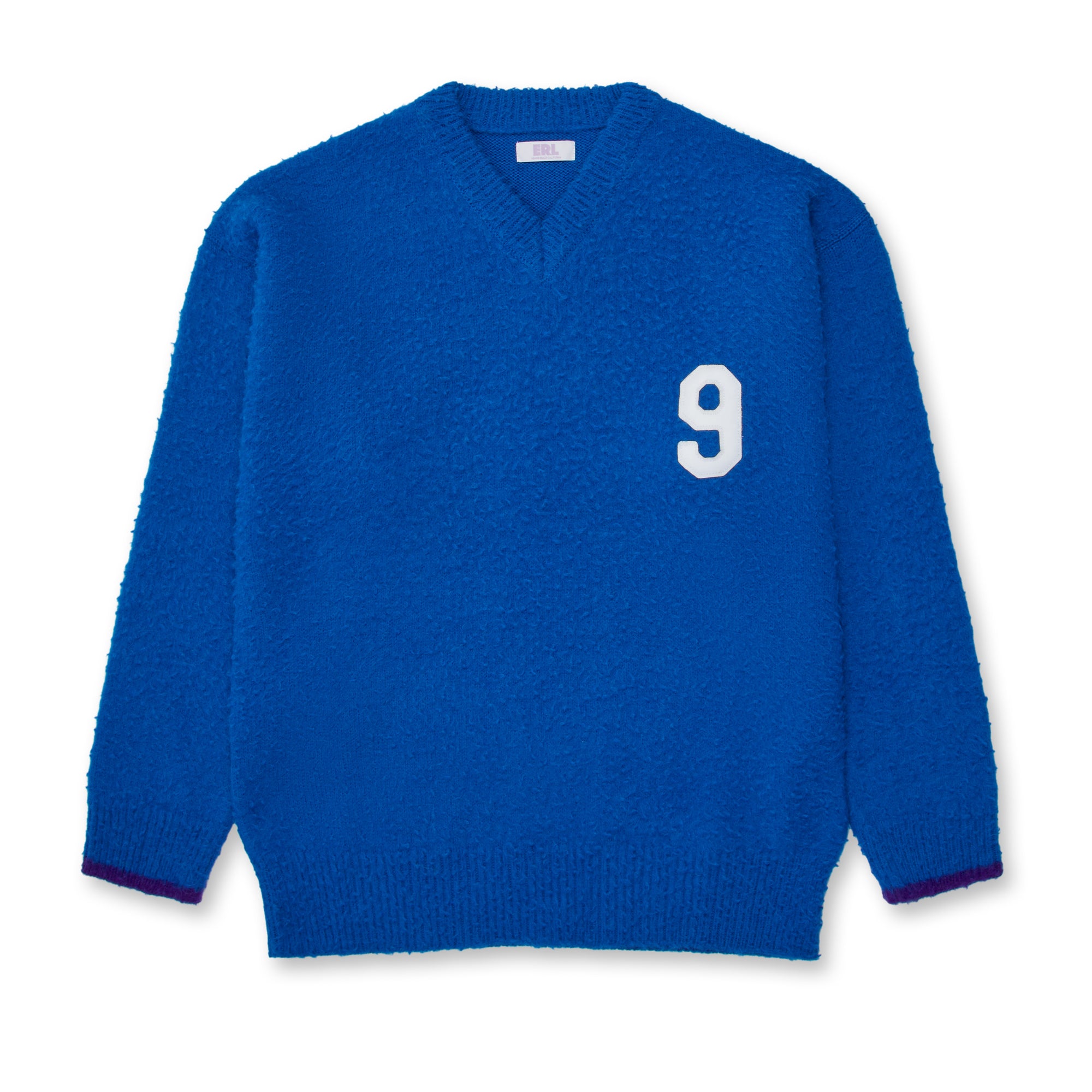 ERL - Football V-Neck Sweater - (Blue) view 1