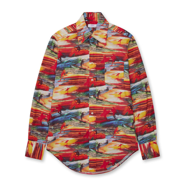 ERL - Printed Shirt Woven - (Red)