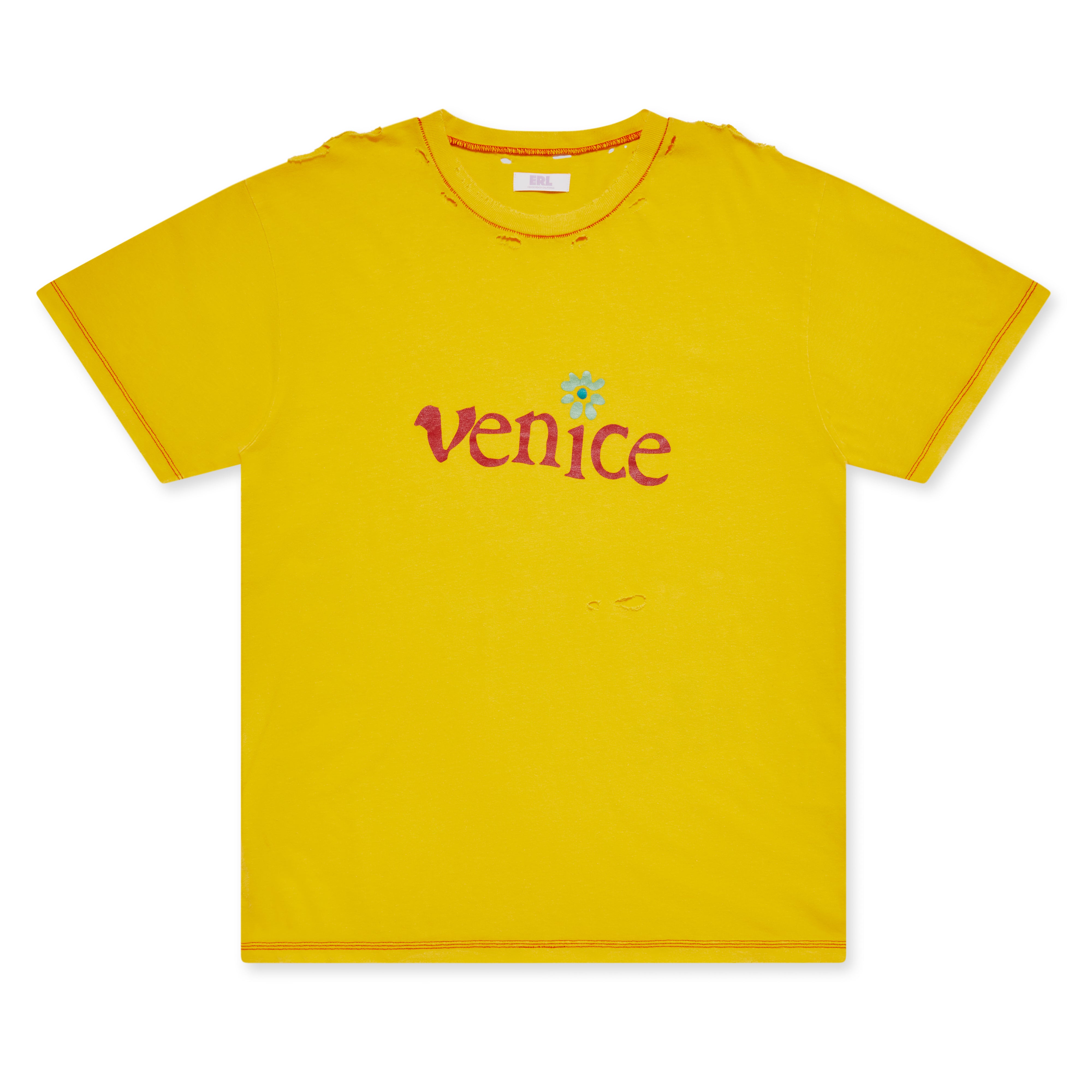 Erl - Men's Venice Tshirt Knit - (Yellow) | Dover Street Market E-Shop ...