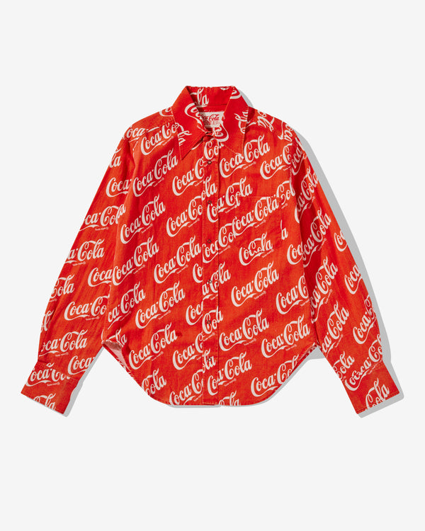 ERL - x Coca-Cola Printed Button Up Shirt - (Red)